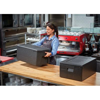 Termoizolační box Cam GoBox, horní plnění, GN 1/1, 46 l, Cambro, Černá, 680x400x(H)321mm | EPP180LH110